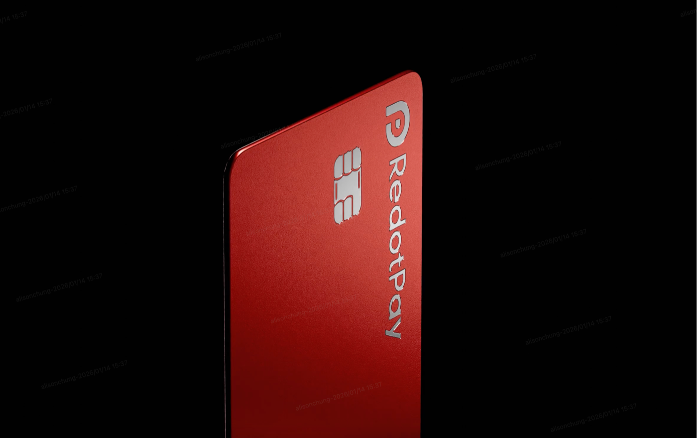 RedotPay card product visual on a dark background